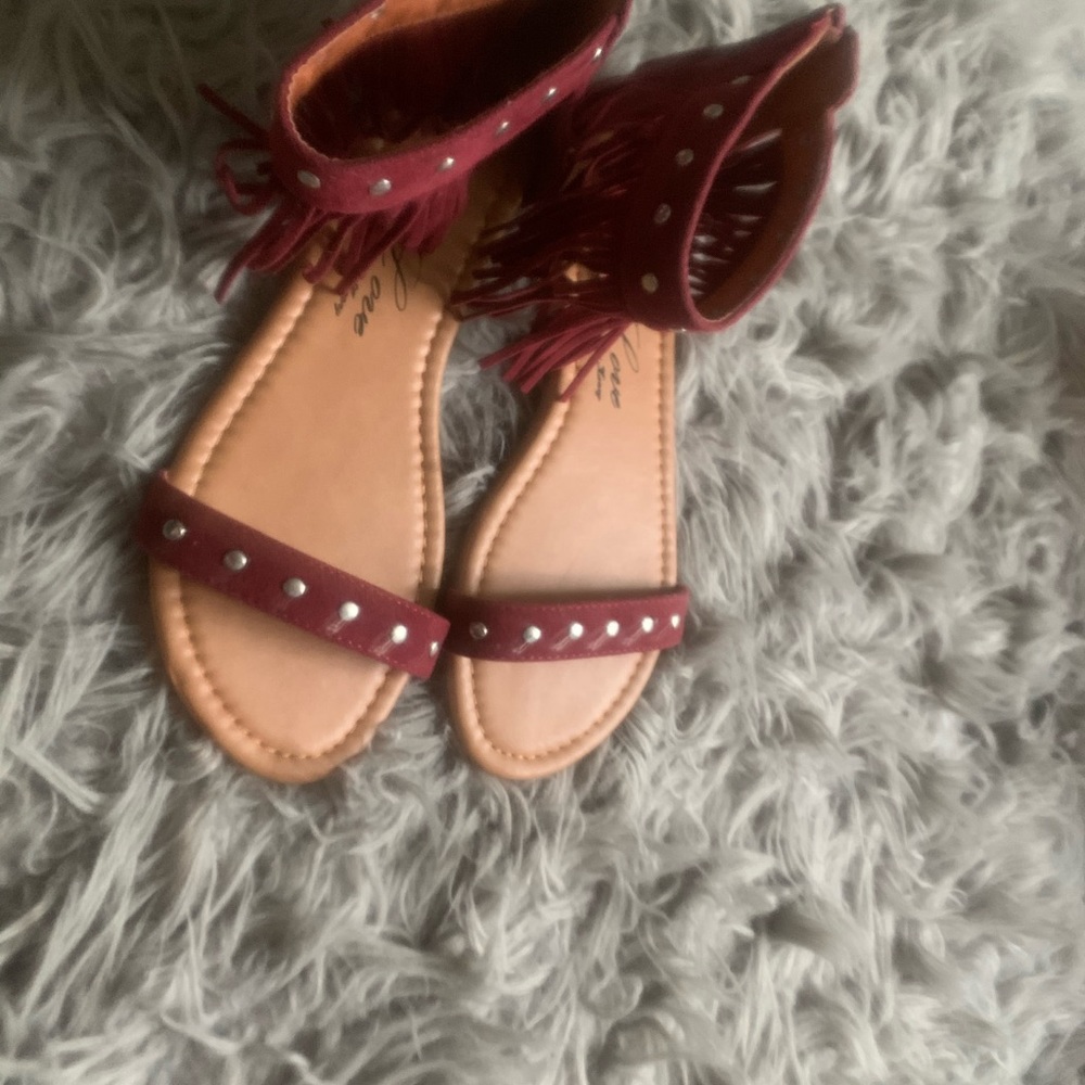 Penny Loves Kenny Totem Fringe Sandals